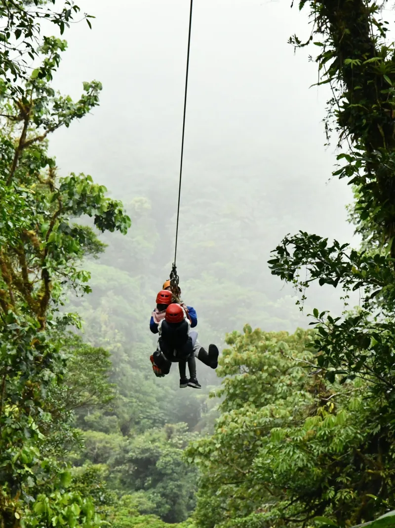 Zip lining