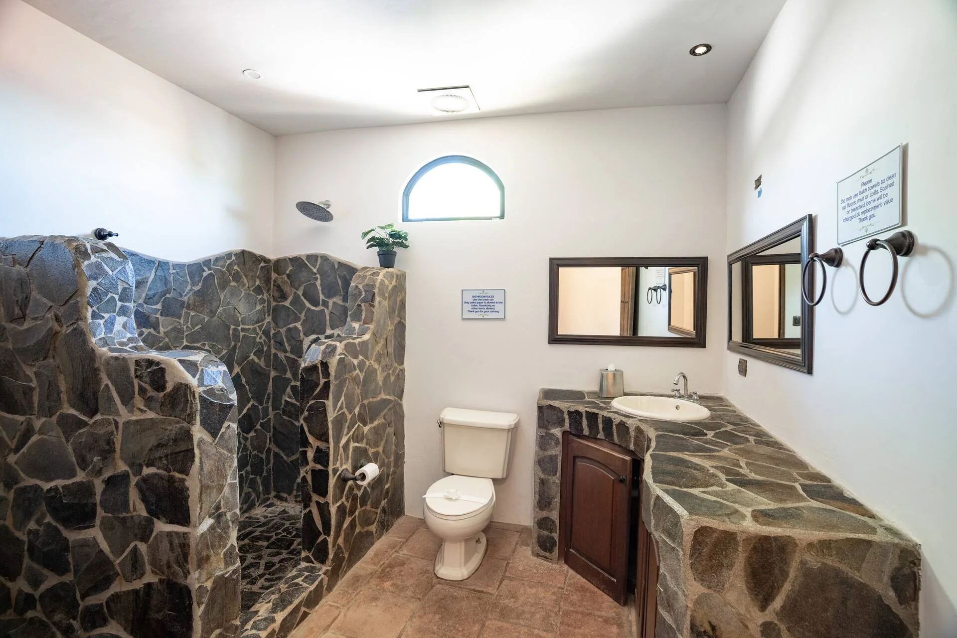 Stone bathroom